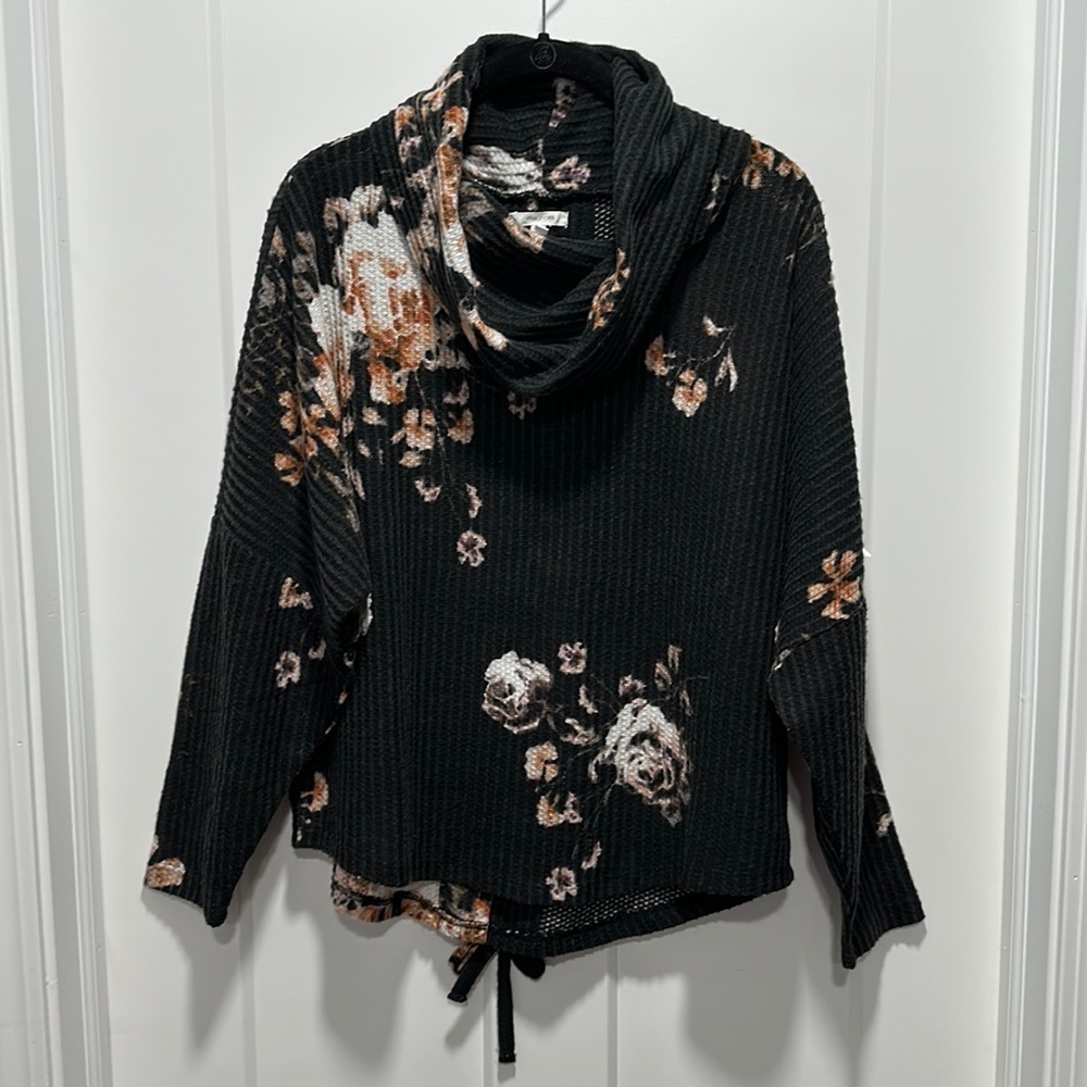 Maurice’s Cowl Neck Sweater With Lace-Up Back